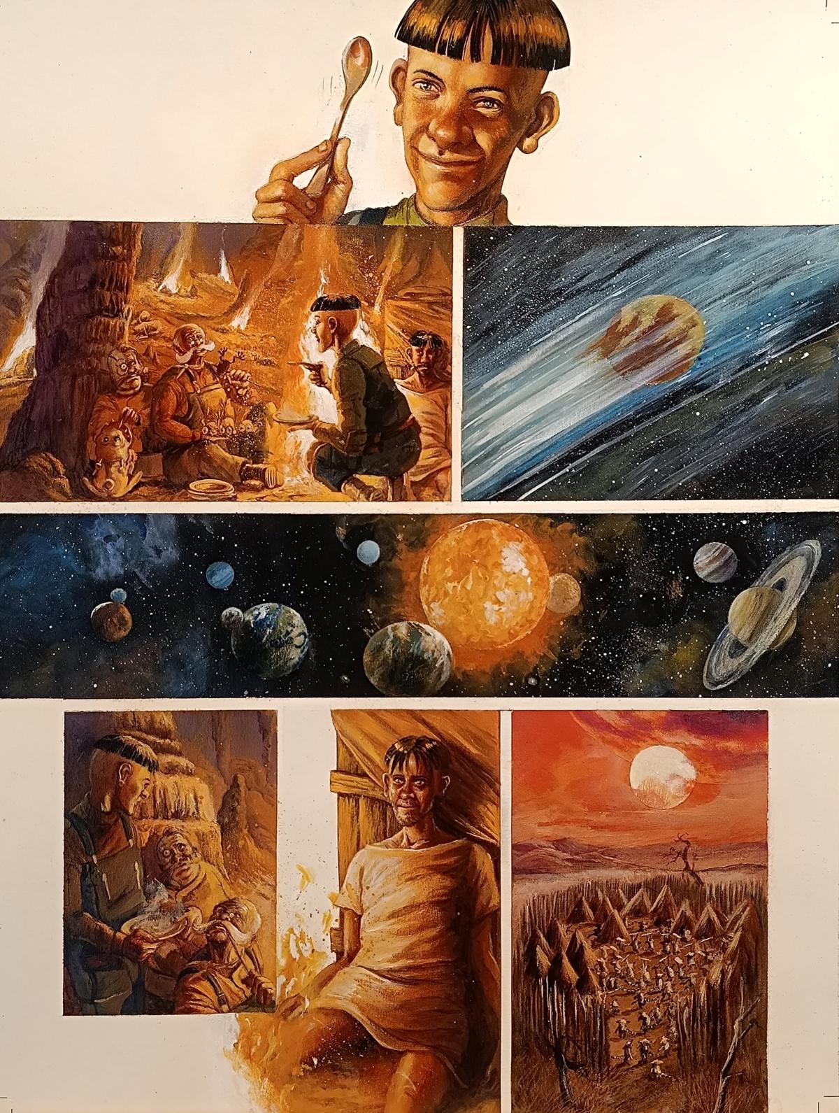 Planche originale 36 de Rayons pour Sidar Tome 2