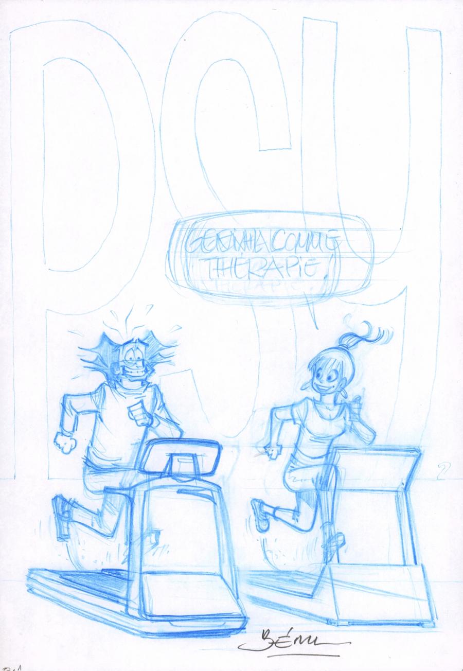 Dessin Original Bd Les Psy Couverture Originale Au