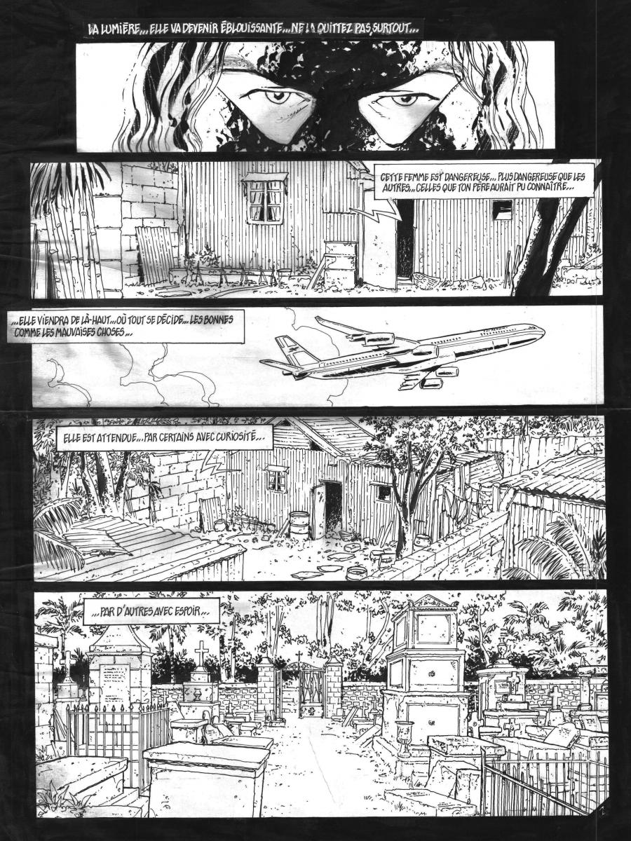 EBAY Planche originale 1 pour OMBRES Tome 5 par Lucien ROLLIN