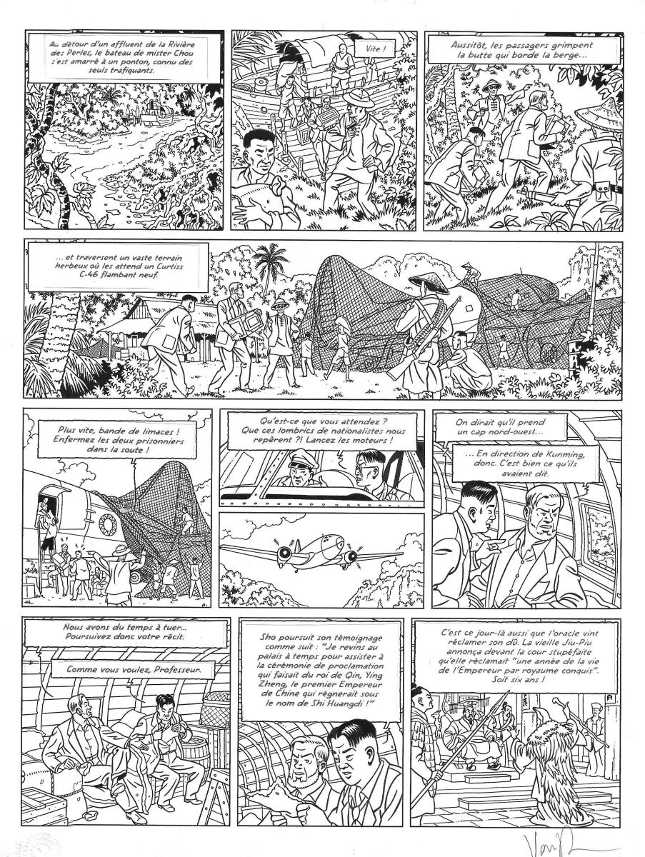 Bande Dessinée : Planche originale 11 La Vallée des Immortels partie 2,  Tome 26 de Blake et Mortimer