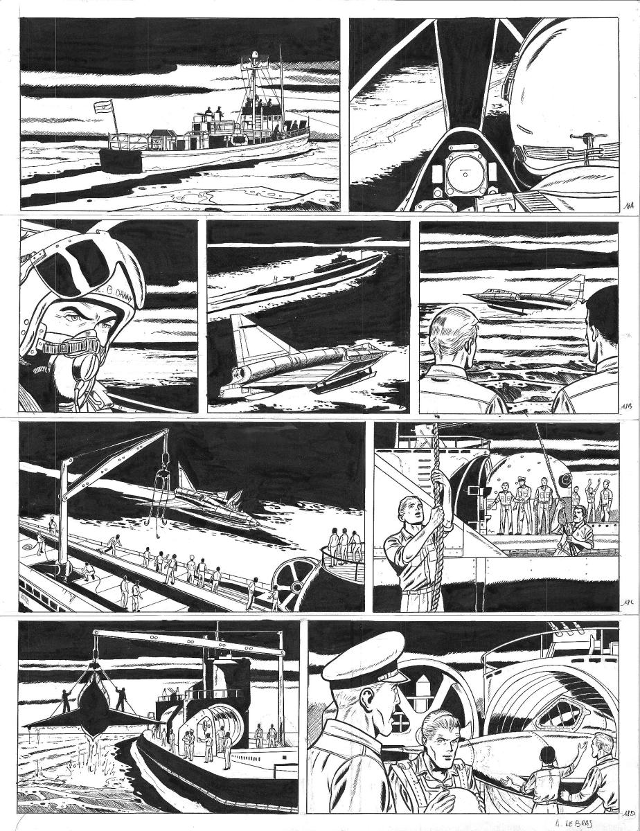 Planche originale 18 BUCK DANNY (classic) tome 7 - Sea Dart -