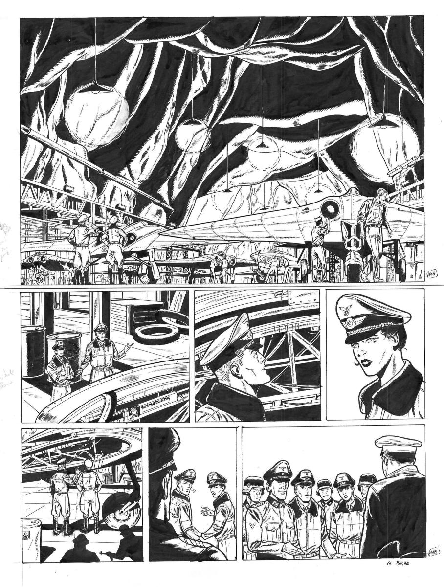 Planche originale 11 BUCK DANNY (classic) tome 8 - Le repaire de l'aigle -