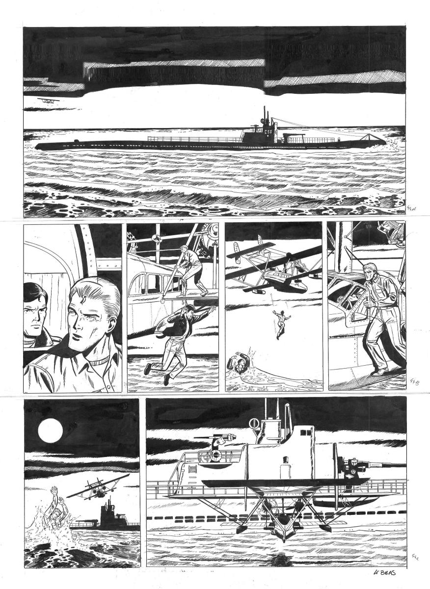 Planche originale 44 BUCK DANNY (classic) tome 12 - Atomic City -