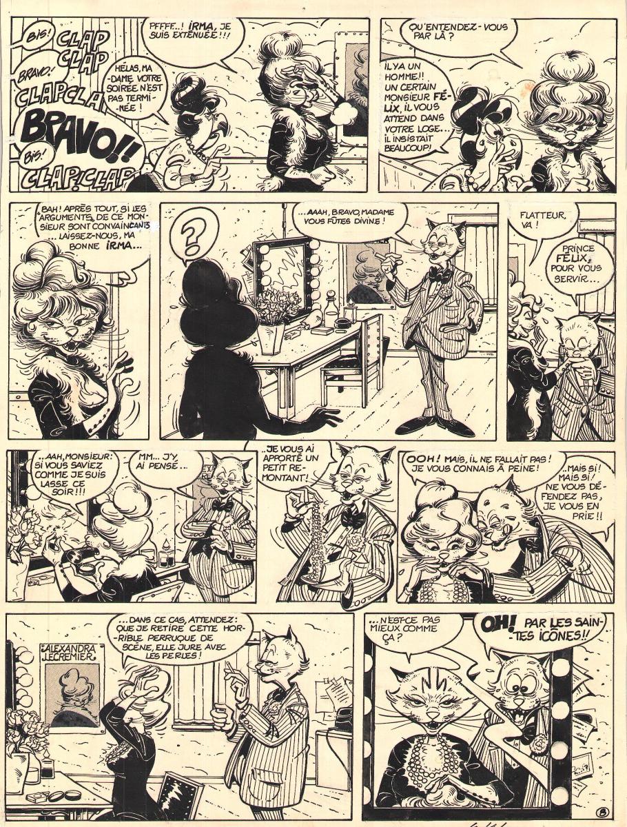 Bande Dessinée : Planche originale 8 du Tome 2 de Canardo - Le Marque de Raspoutine  -