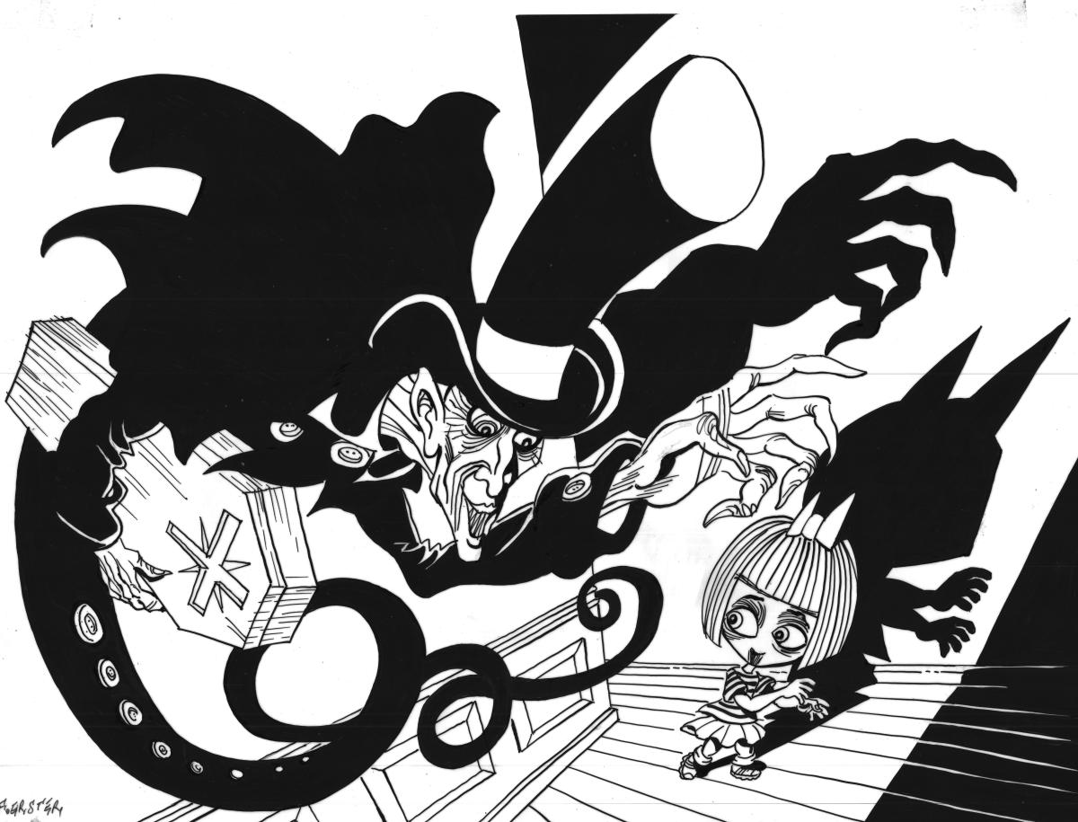 Illustration originale page de garde de fin CERTAINS L'AIMENT NOIR