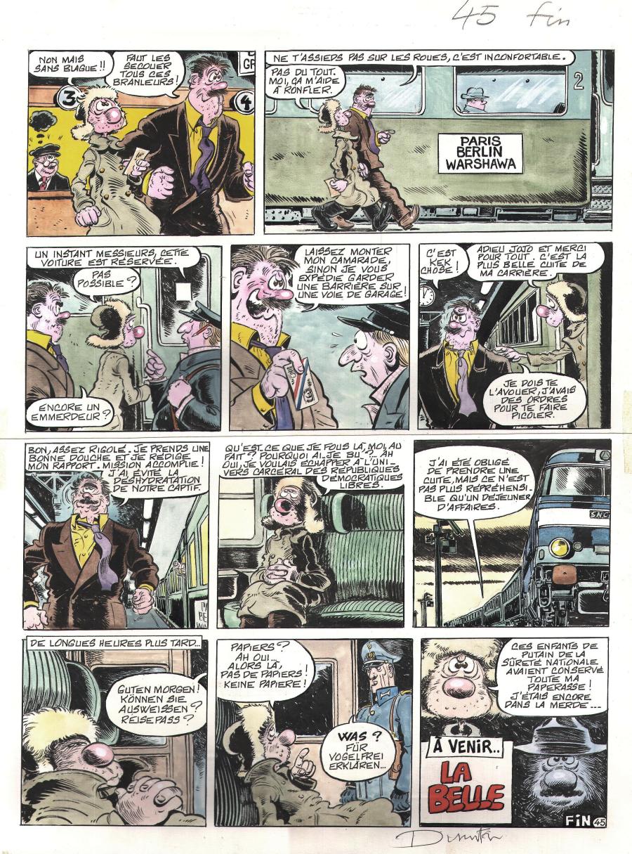 Planche originale 45 du tome 9 LE GOULAG - Tovaritch sourire par Dimitri