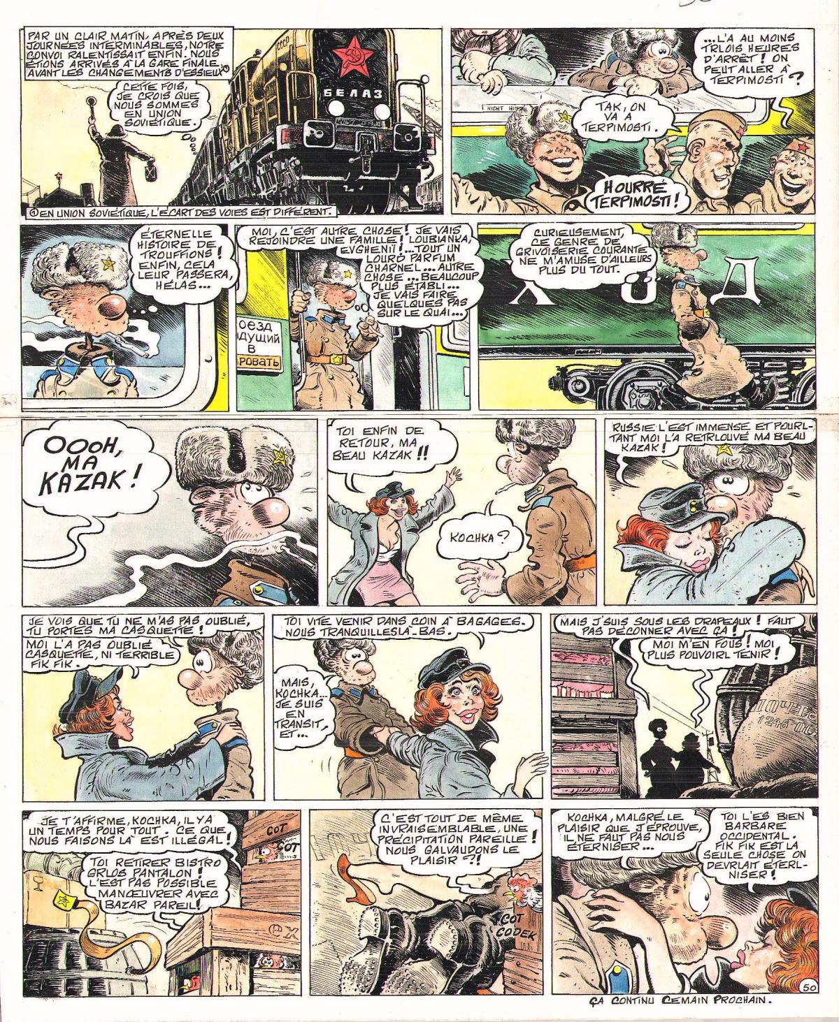 Planche originale 50 GOULAG TOME 4 - Les rois du pétrole -