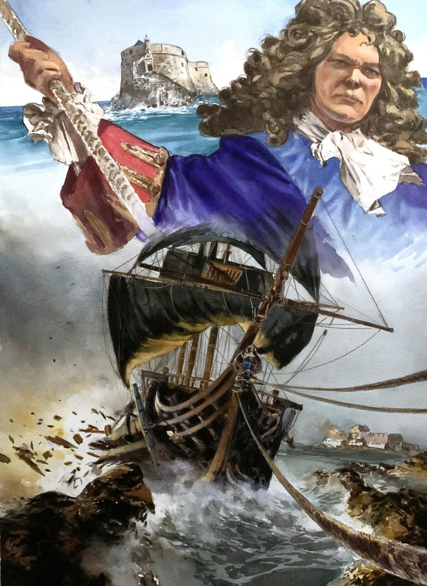 VAUBAN Le piège Malouin Couverture Originale