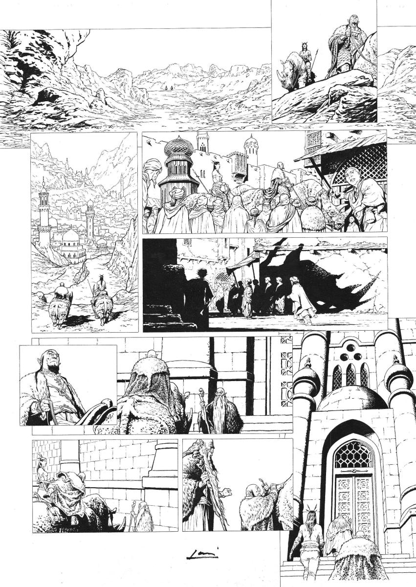 Planche originale 9 Les Maîtres Inquisiteurs Tome 9 "Bakael"