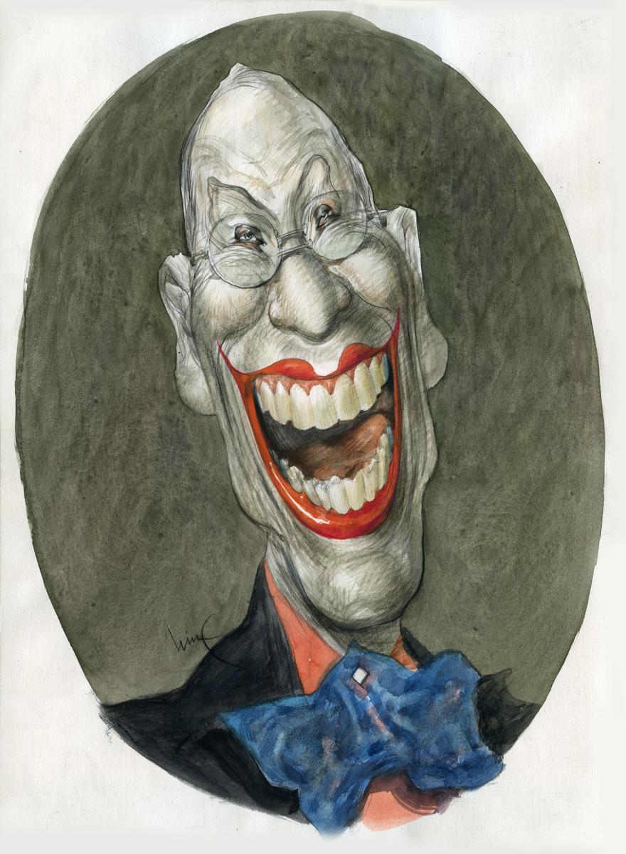 Caricature de Nestor Rapanelli. Illustration de couverture pour le magazine Hum (Argentine)