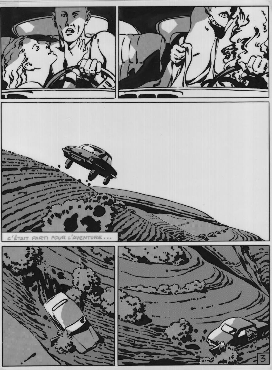 Planche originale 3 de la série Corps à corps