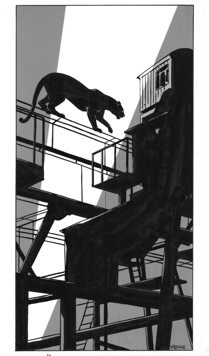 Illustration originale La Panthère Noire