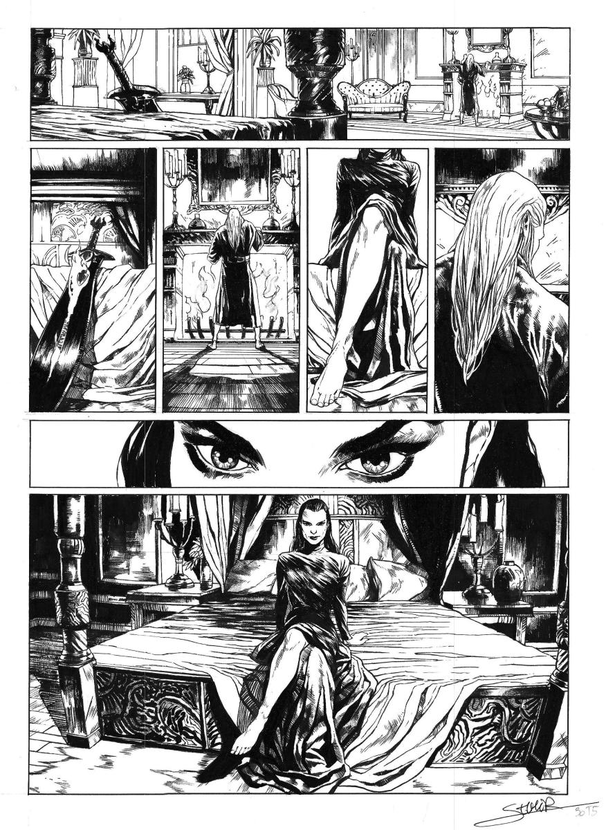 Planche originale 30 - ELRIC - Le Nécromancien ( T.05 ) 