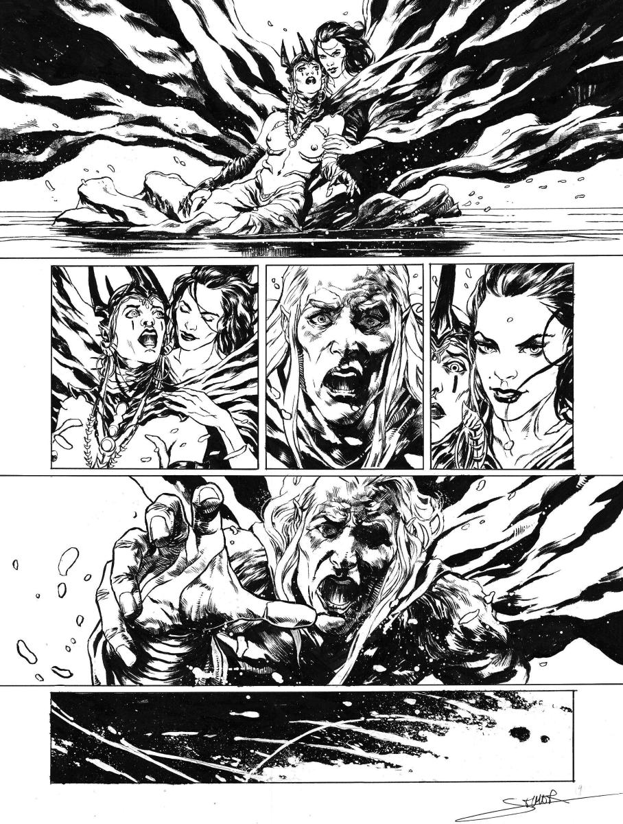 Planche originale 09 - ELRIC - Le Nécromancien - ( T.05) 