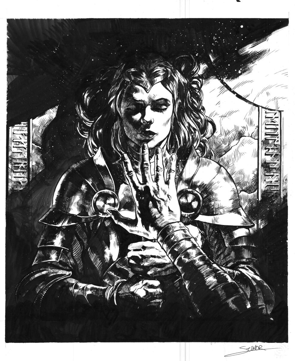 Couverture Noir et Blanc de ELRIC Tome 6 pour l'Edition speciale