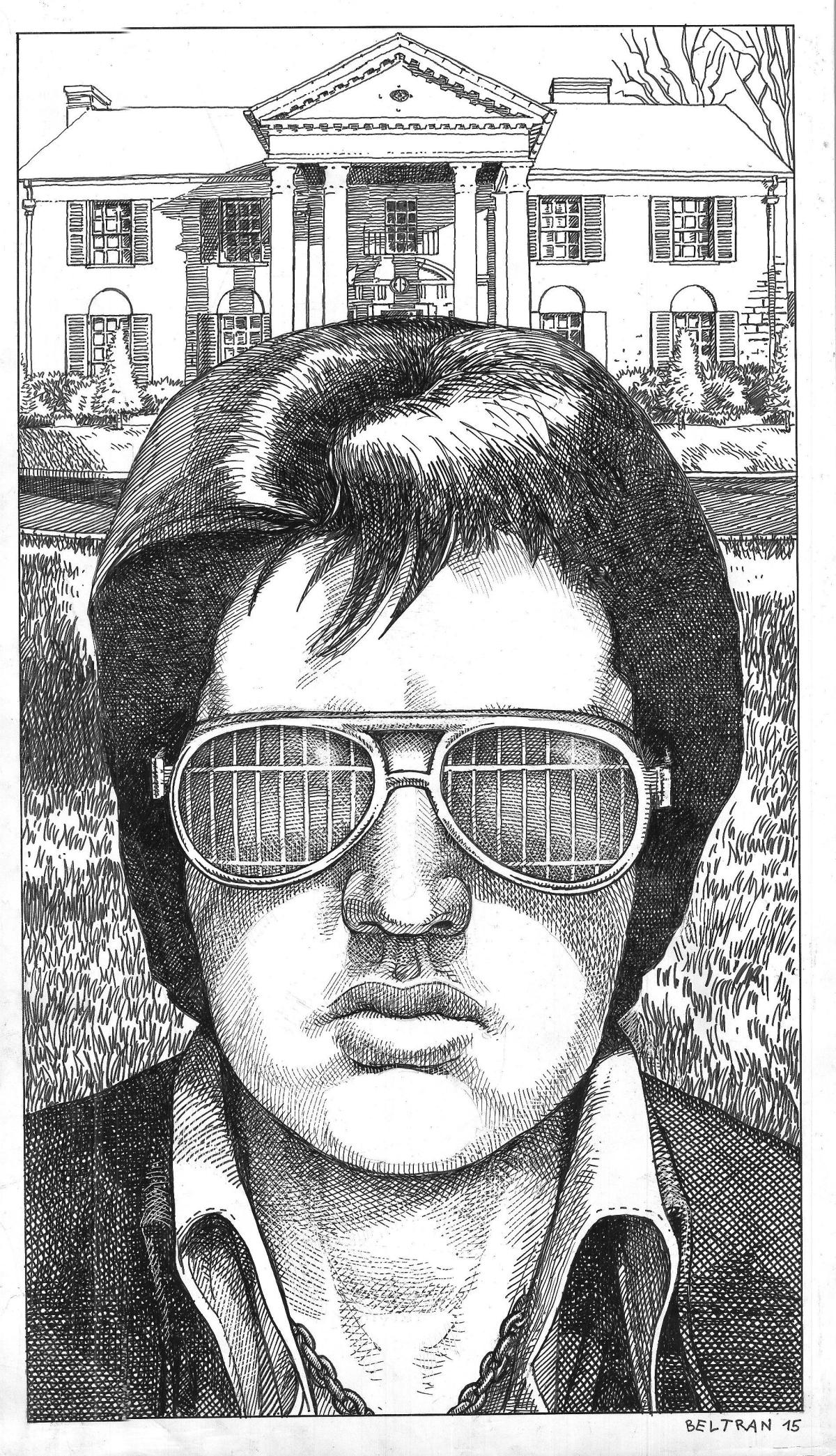 Elvis à Graceland  Paru dans 'Pop Icons : Elvis'