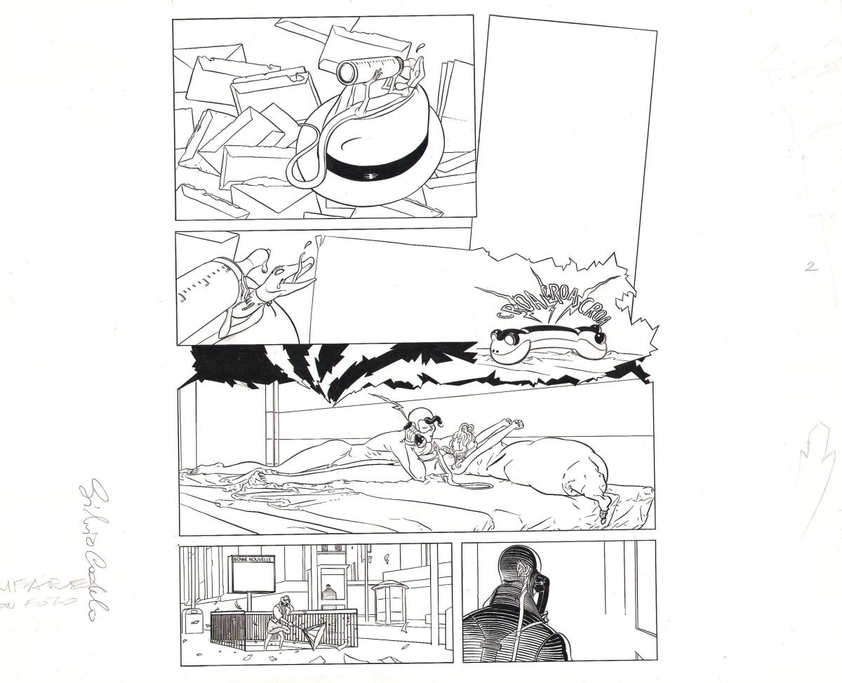 Planche originale 30  en noir et blanc sur papier de ENVIE DE CHIEN - Tome 1