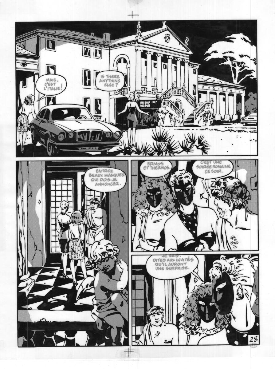 Planche originale 28 du tome  de la série Erma Jaguar