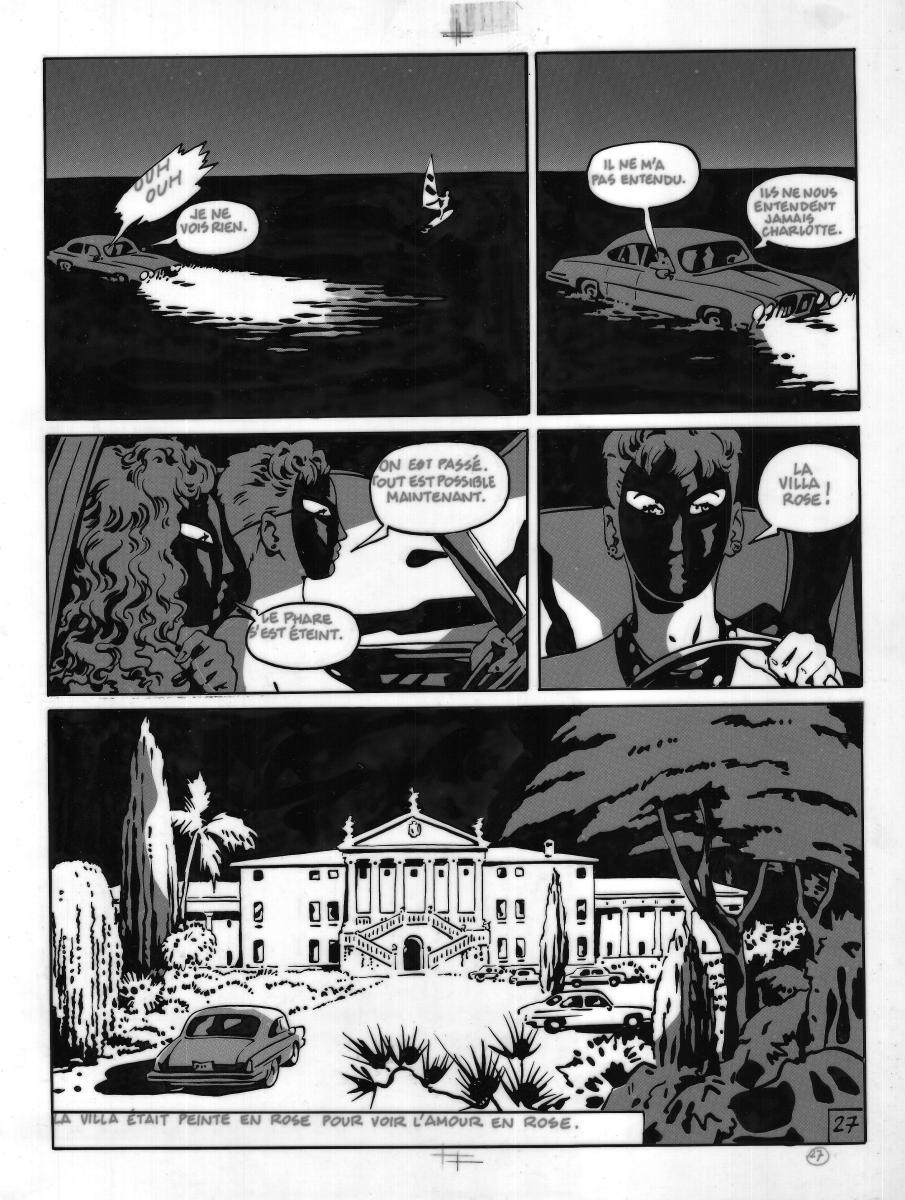 Planche originale 27 du tome  de la série Erma Jaguar
