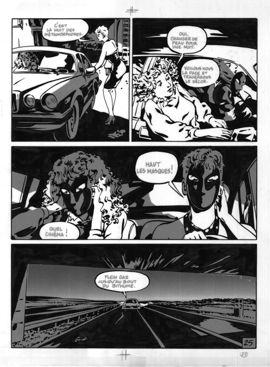 Planche originale 25 du tome 5 de la série Erma Jaguar