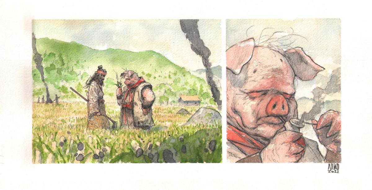 Cases alternatives en couleur directe de Fang