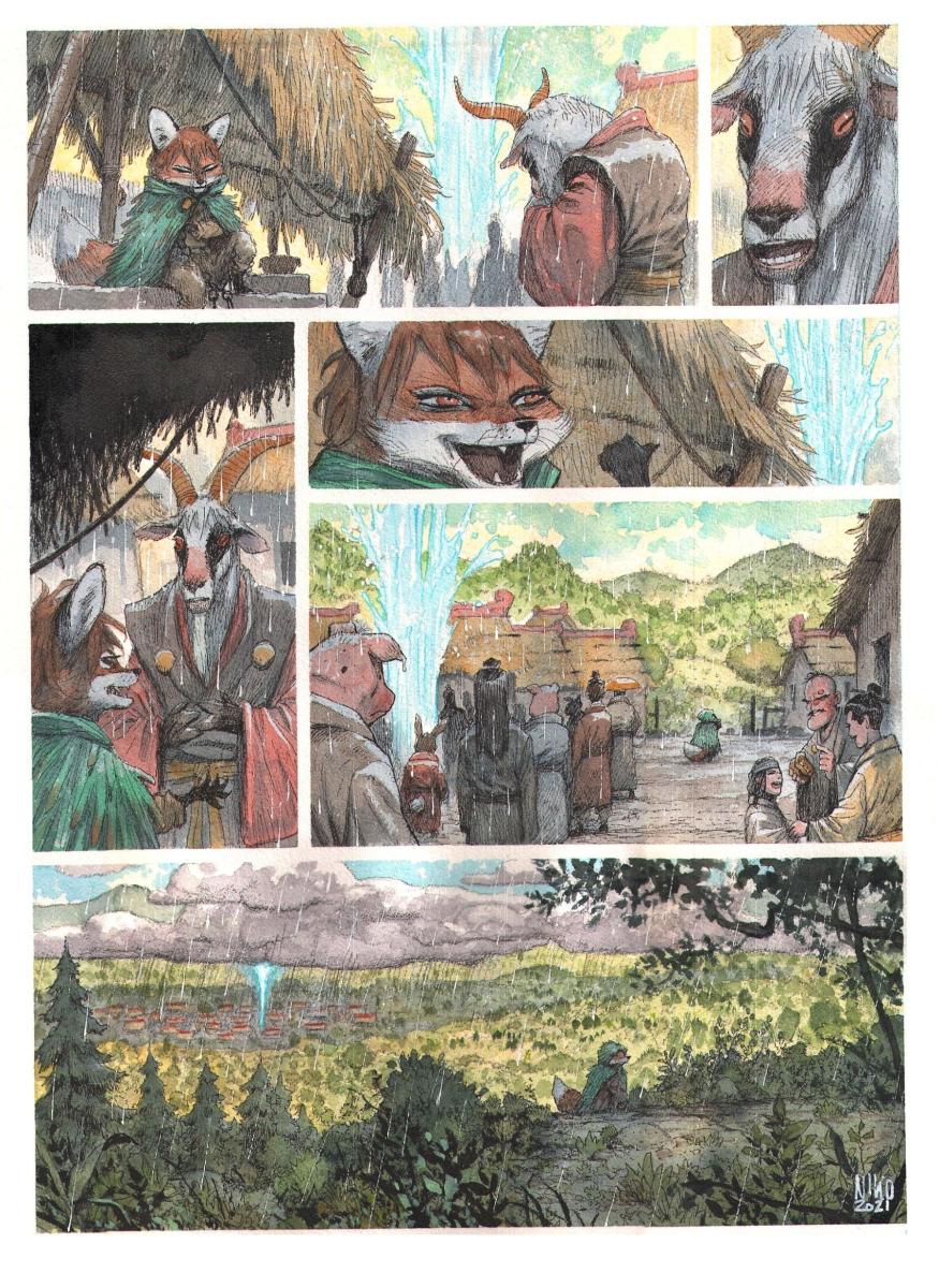 Planche originale 17 de Fang du Tome 1 -Chasseuse de Démon-