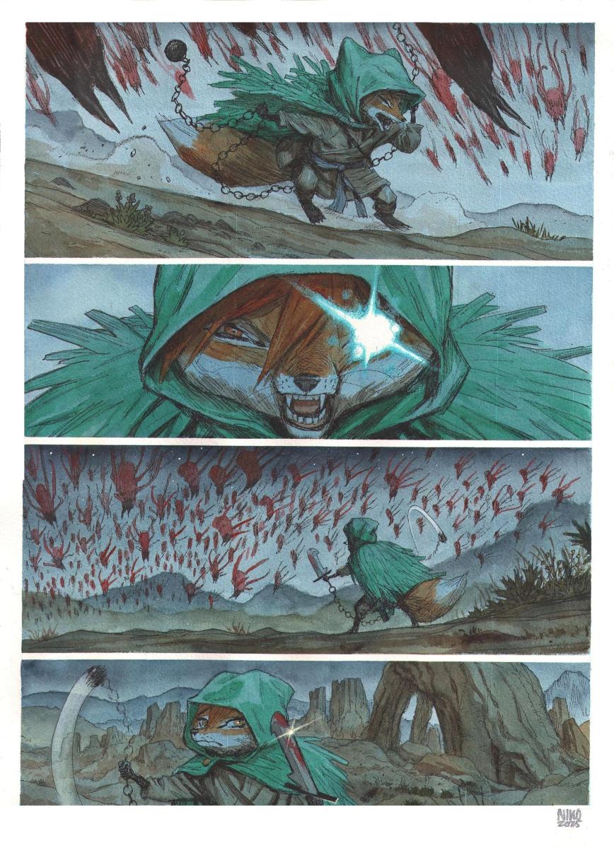 Planche originale 21 de Fang du Tome 2 -A la poursuite d'Aldafaor-
