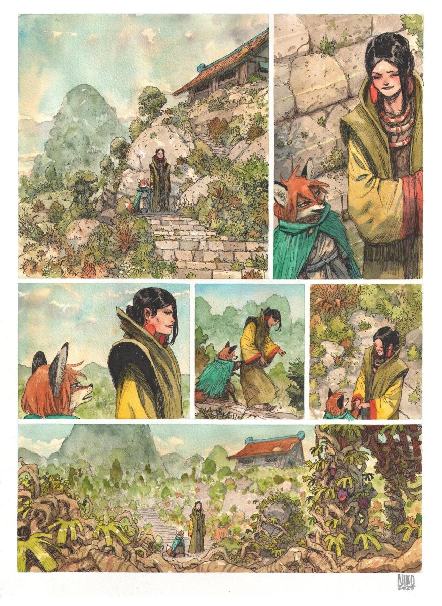 Planche originale 10 de Fang du Tome 2 -A la poursuite d'Aldafaor-