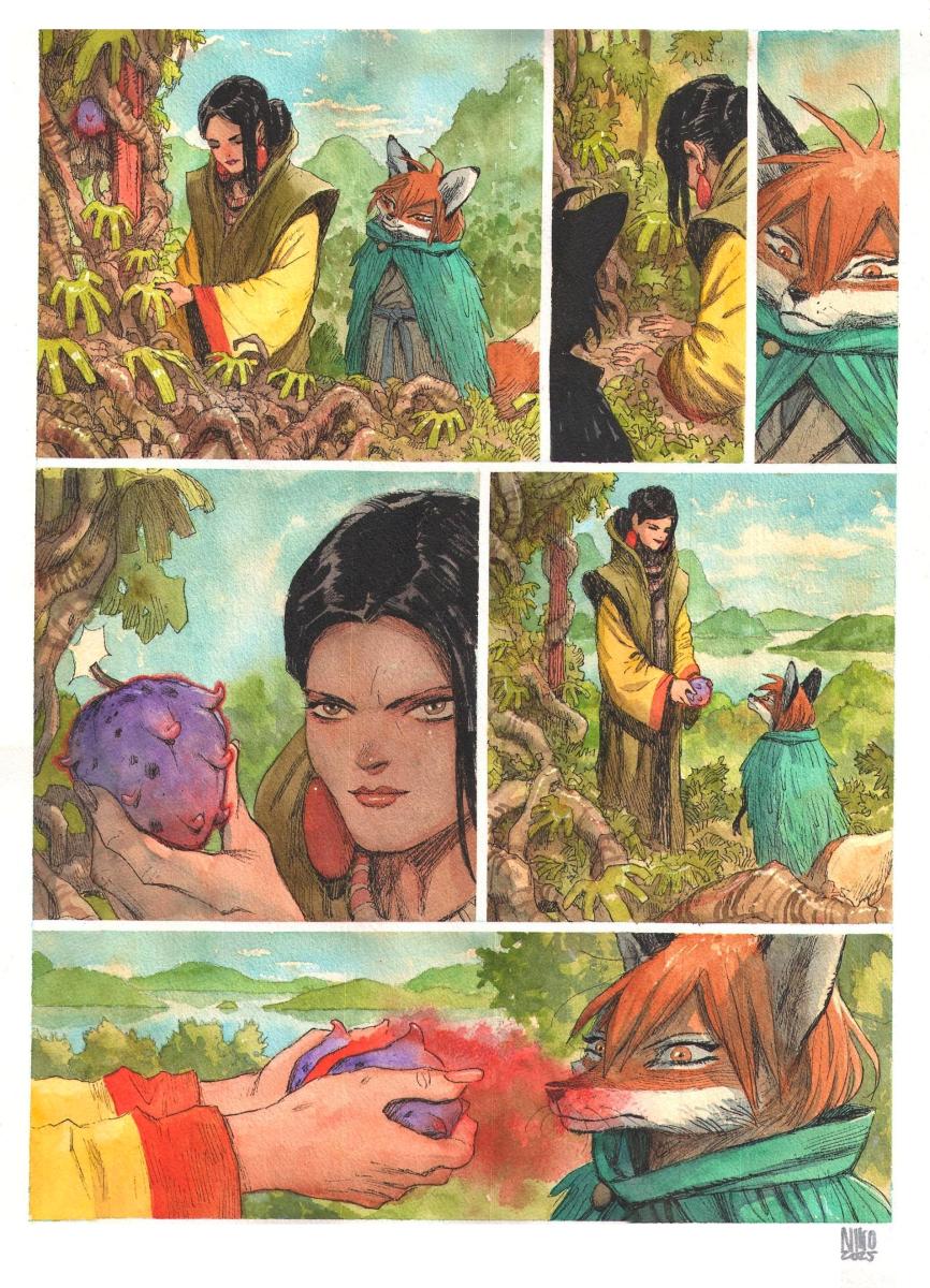 Planche originale 11 de Fang du Tome 2 -A la poursuite d'Aldafaor-