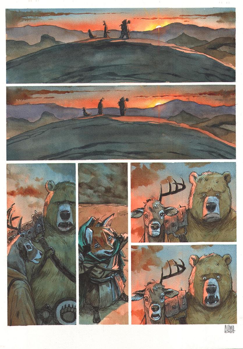 Planche originale 59 de Fang du Tome 2 -A la poursuite d'Aldafaor-