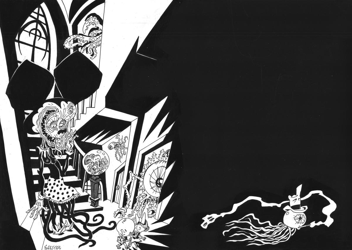 Illustration originale d'introduction pour NECRONOMICKEY