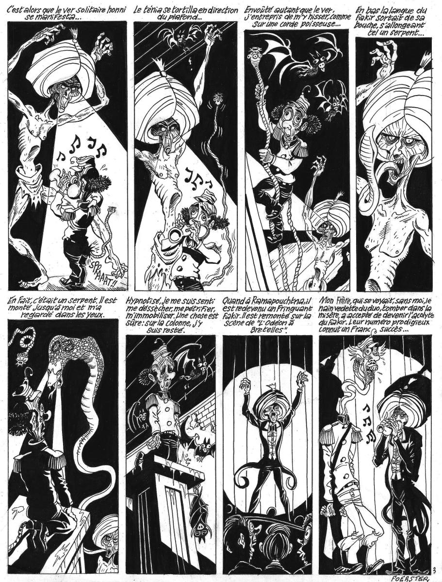 Planche originale 3 du chapitre 11 : Le Fakir dans NECRONOMICKEY