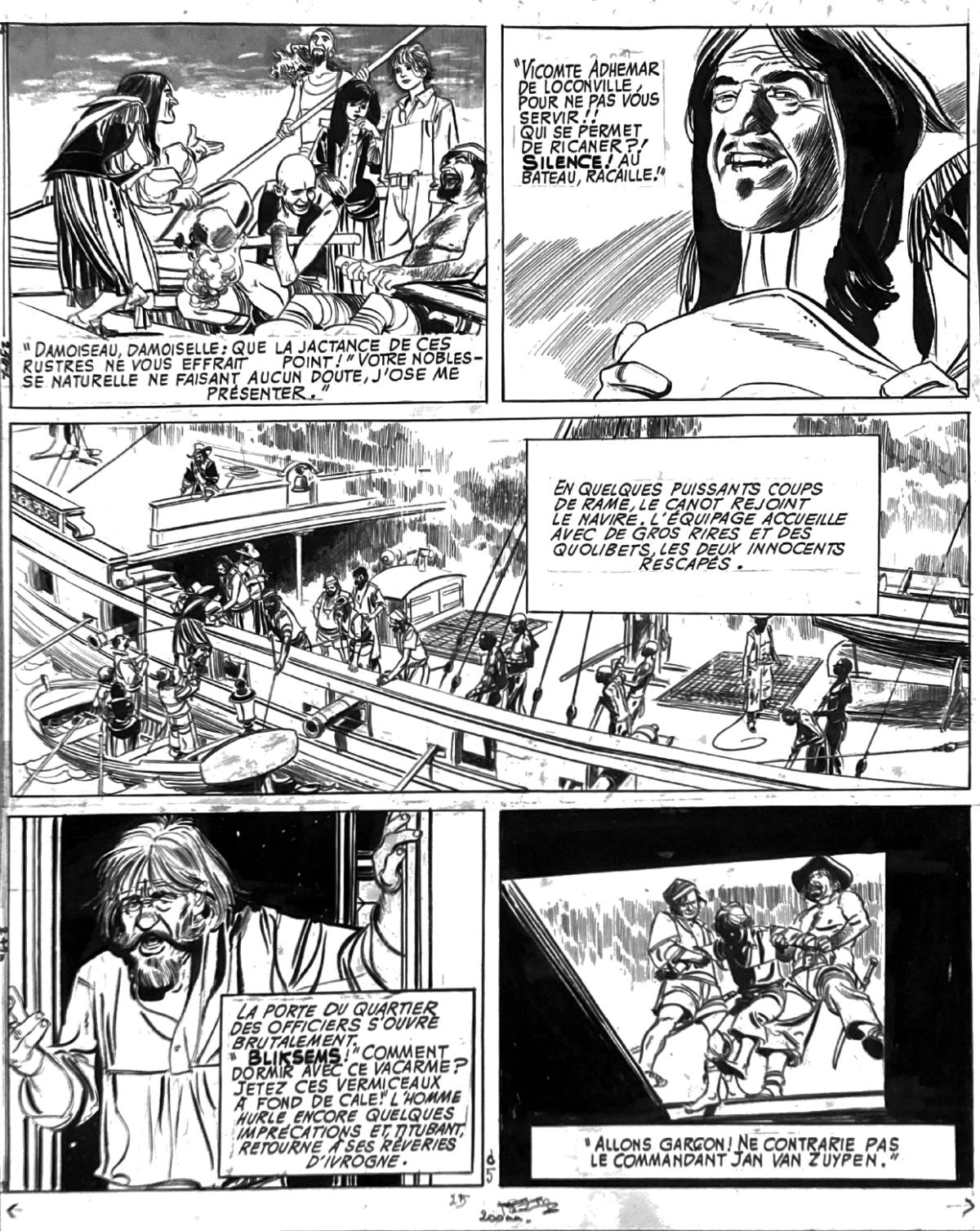 Planche originale n°25 de Jérémie dans les îles tome 2 la mijaurée, la mégère et le nabot par GILLON