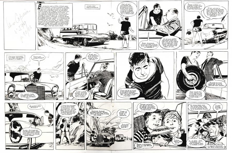 Double planche originale LES COPAINS parue dans Le journal de Mickey n° 599 par Paul GILLON