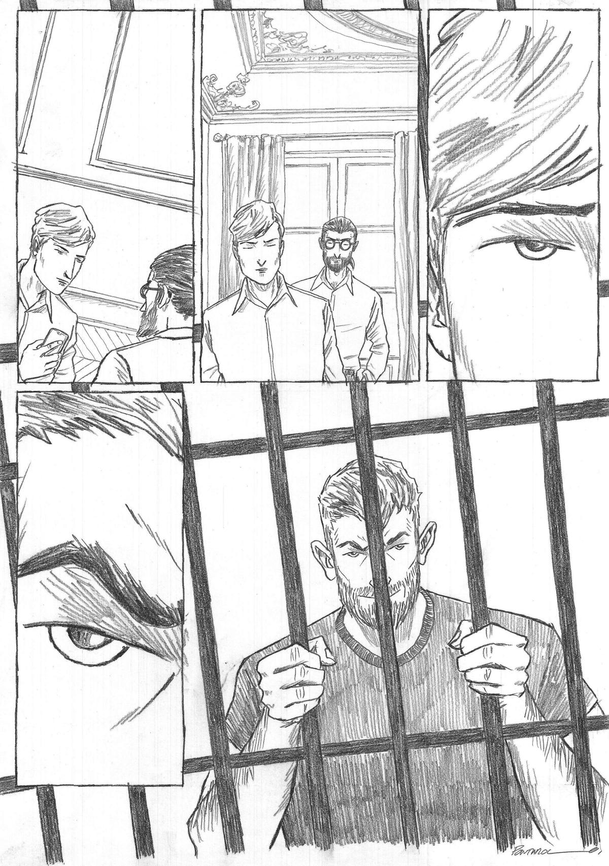 Planche Originale 113 de Impact au crayon sur papier