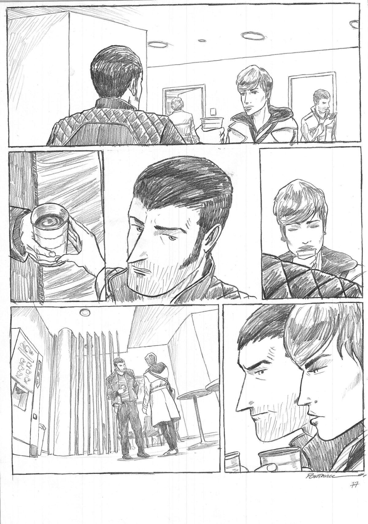 Planche Originale 77 de Impact au crayon sur papier