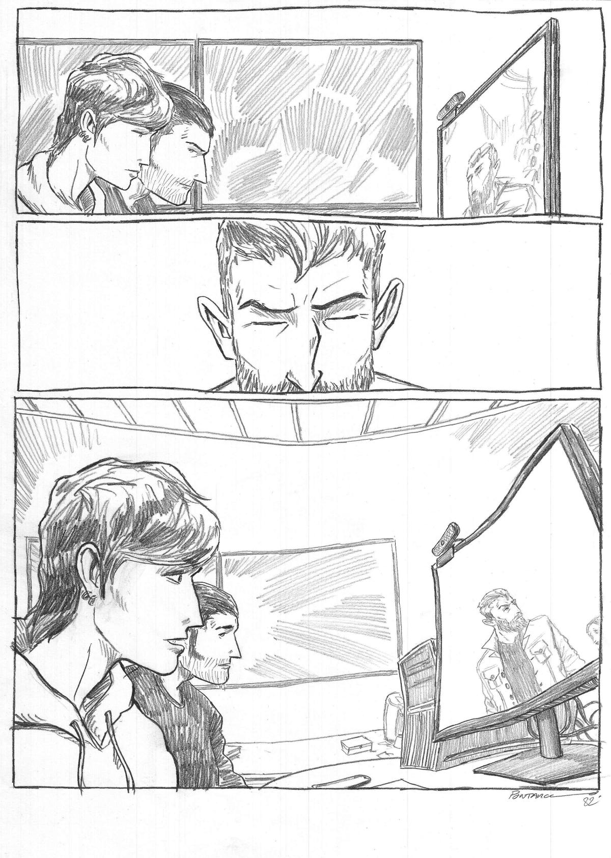Planche Originale 82 de Impact au crayon sur papier