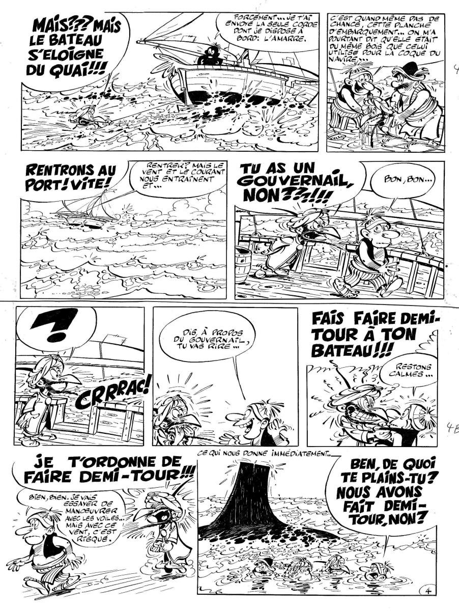 IZNOGOUD, planche originale 4 La croisière du Calife