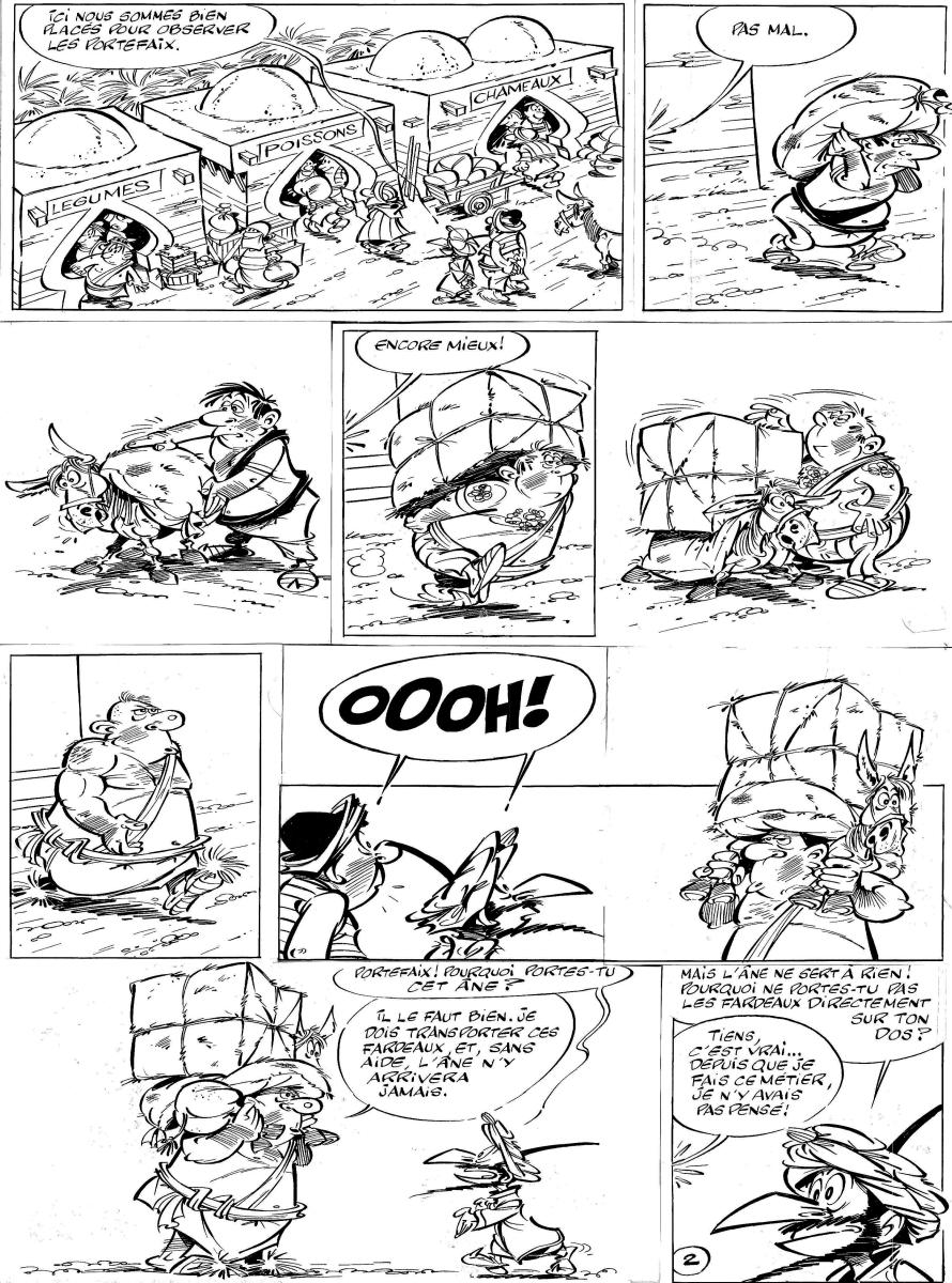 IZNOGOUD, planche originale 2 Le défi