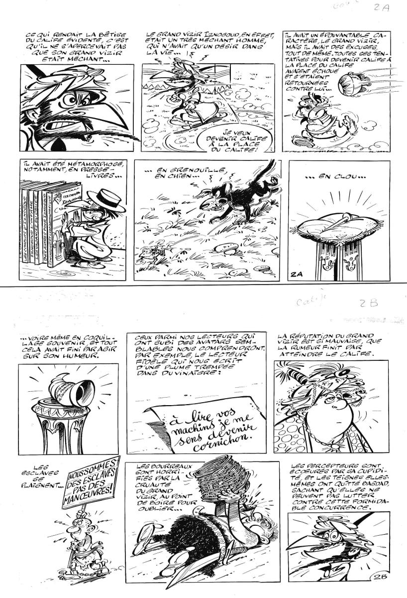 IZNOGOUD, planche originale 2 Une carotte pour Iznogoud