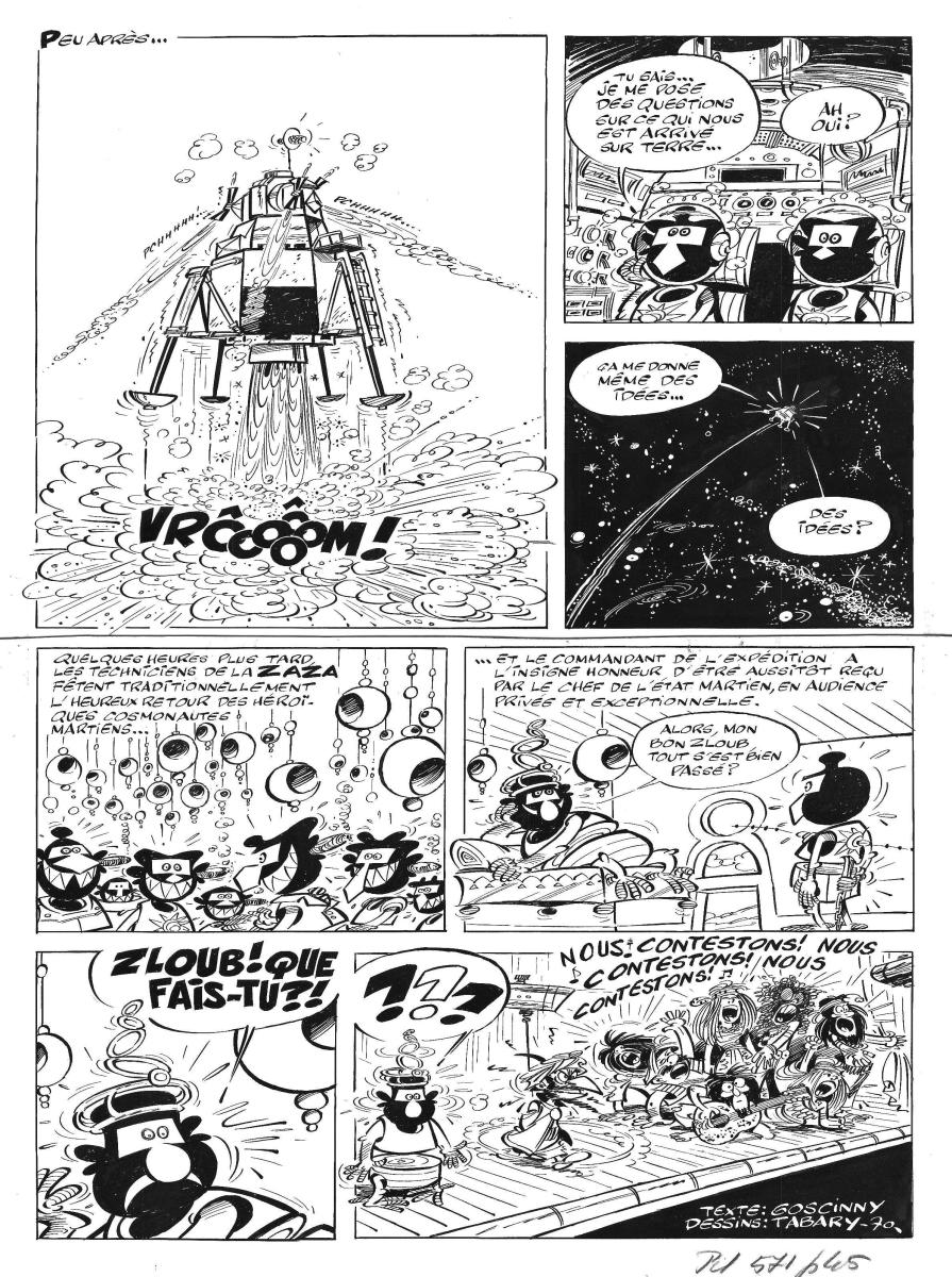 Planche originale 8 de IZNOGOUD - Magie-fiction - Tome 7 par JEAN TABARY