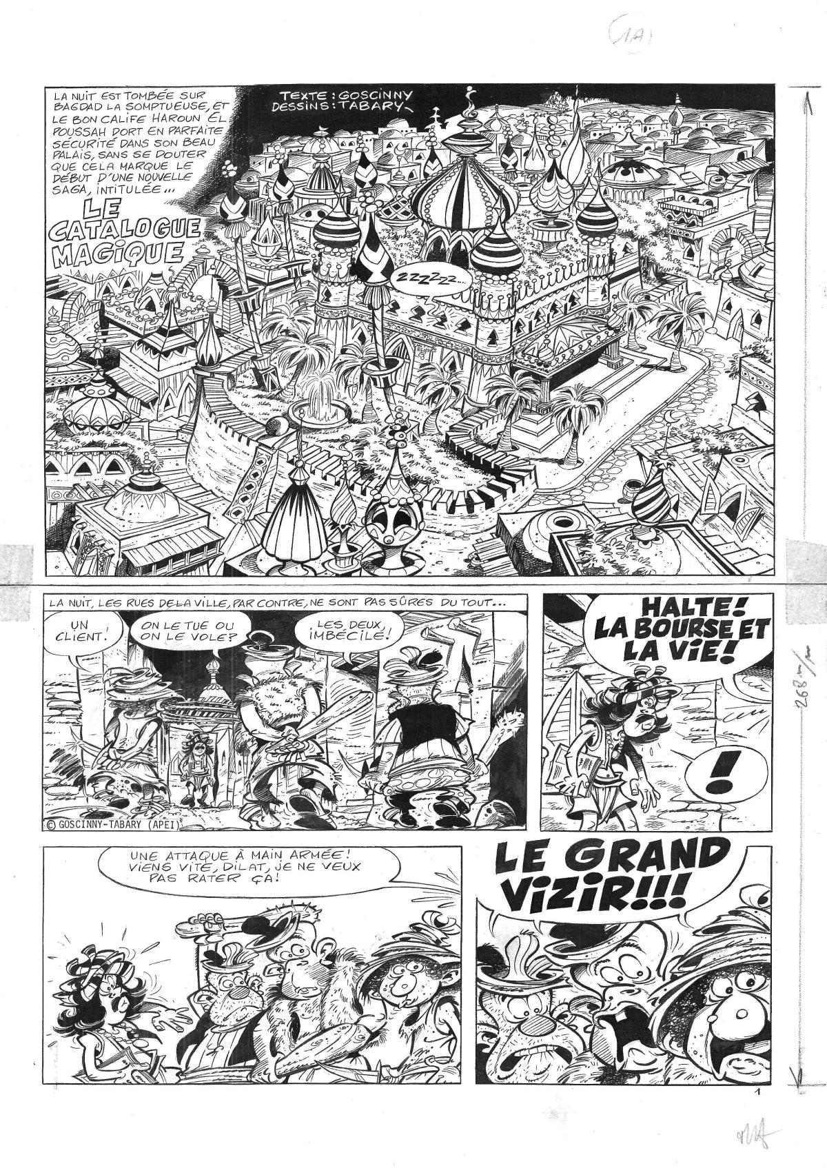 Planche originale 1 de IZNOGOUD - Le catalogue magique - Tome 10 par JEAN TABARY