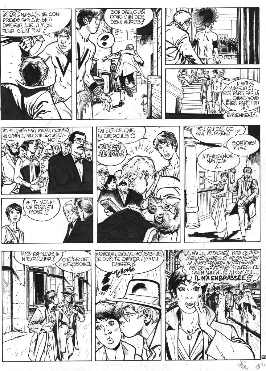 Planche originale 32 du tome 1 L'OMBRE QUI TUE