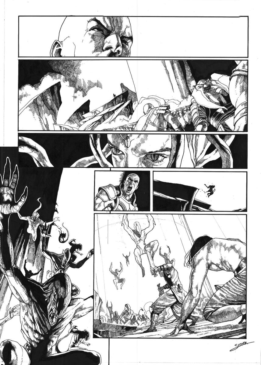 Planche originale 37 - KHAAL CHRONIQUES D'UN EMPEREUR GALACTIQUE - Livre premier ( T.01)