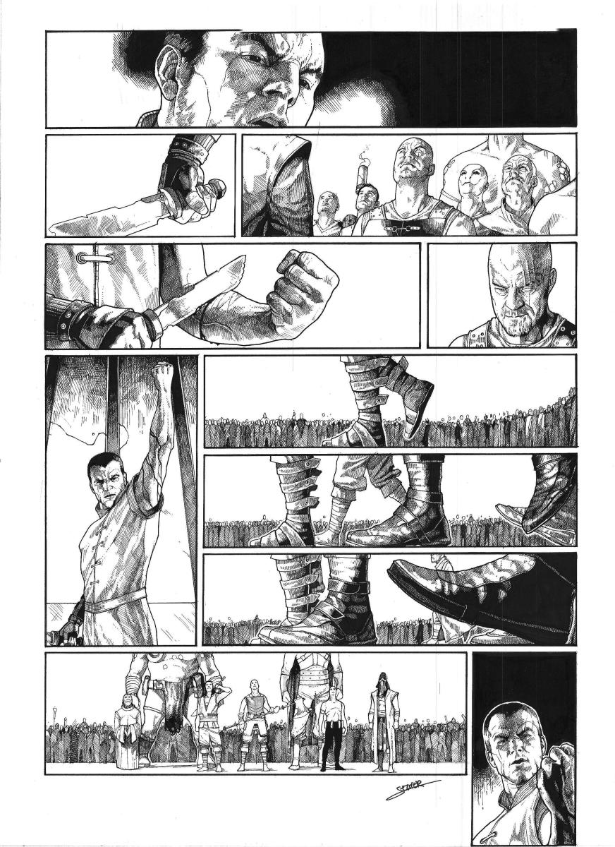 Planche originale 05 - KHAAL CHRONIQUES D'UN EMPEREUR GALACTIQUE - Livre premier ( T.01)