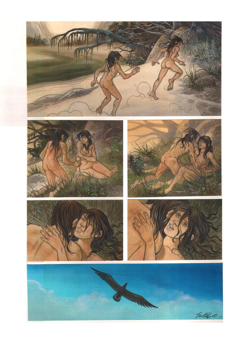 Planche originale 59 de KRAA Tome 2