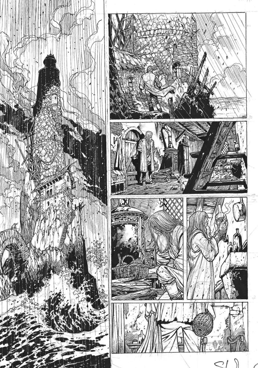 Planche originale 6  La confrerie des tempetes Tome 2 par Stephane Crety