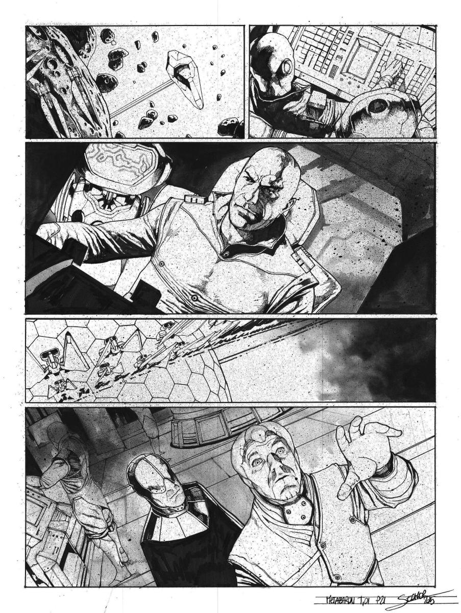 Planche originale 21 de Méta-Baron T.01 signée
