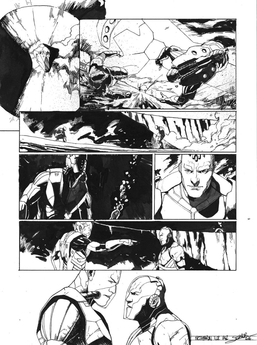 Planche originale 42 de Méta-Baron T.02 signée