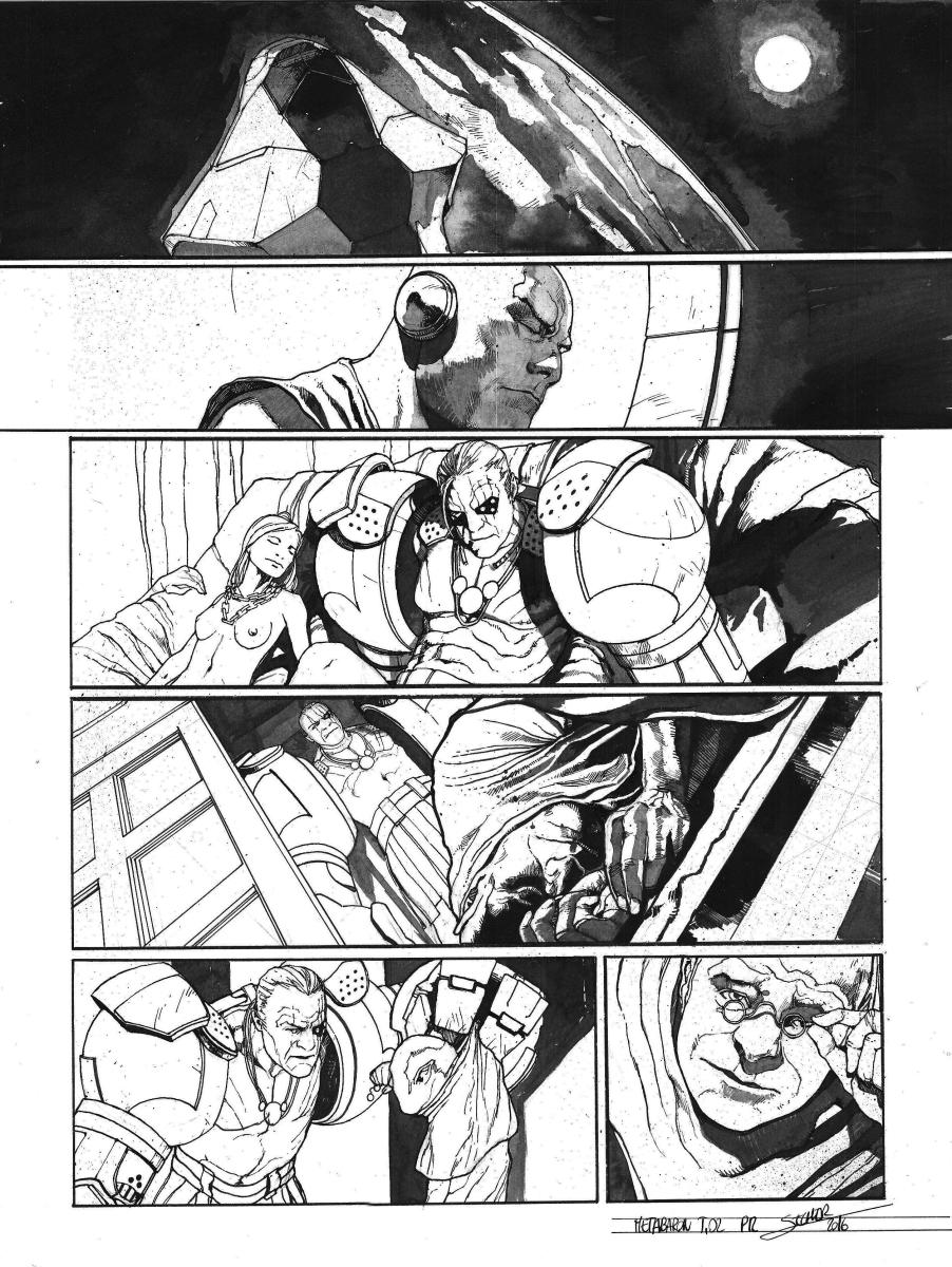 Planche originale 12 de Méta-Baron T.02 signée